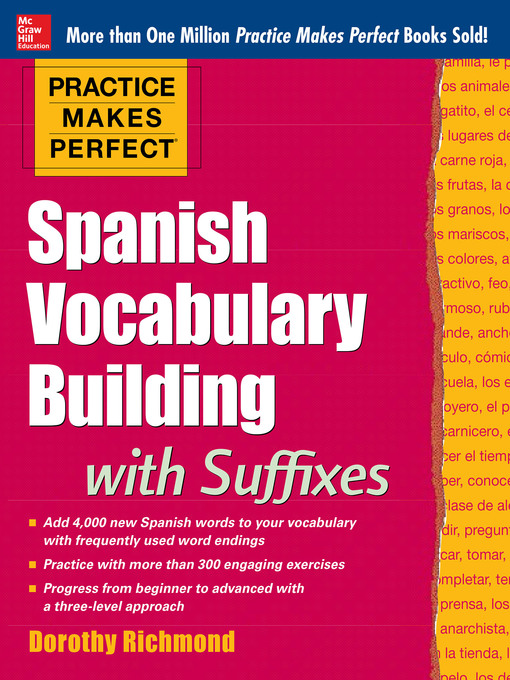 Title details for Spanish Vocabulary Building with Suffixes by Dorothy Richmond - Available